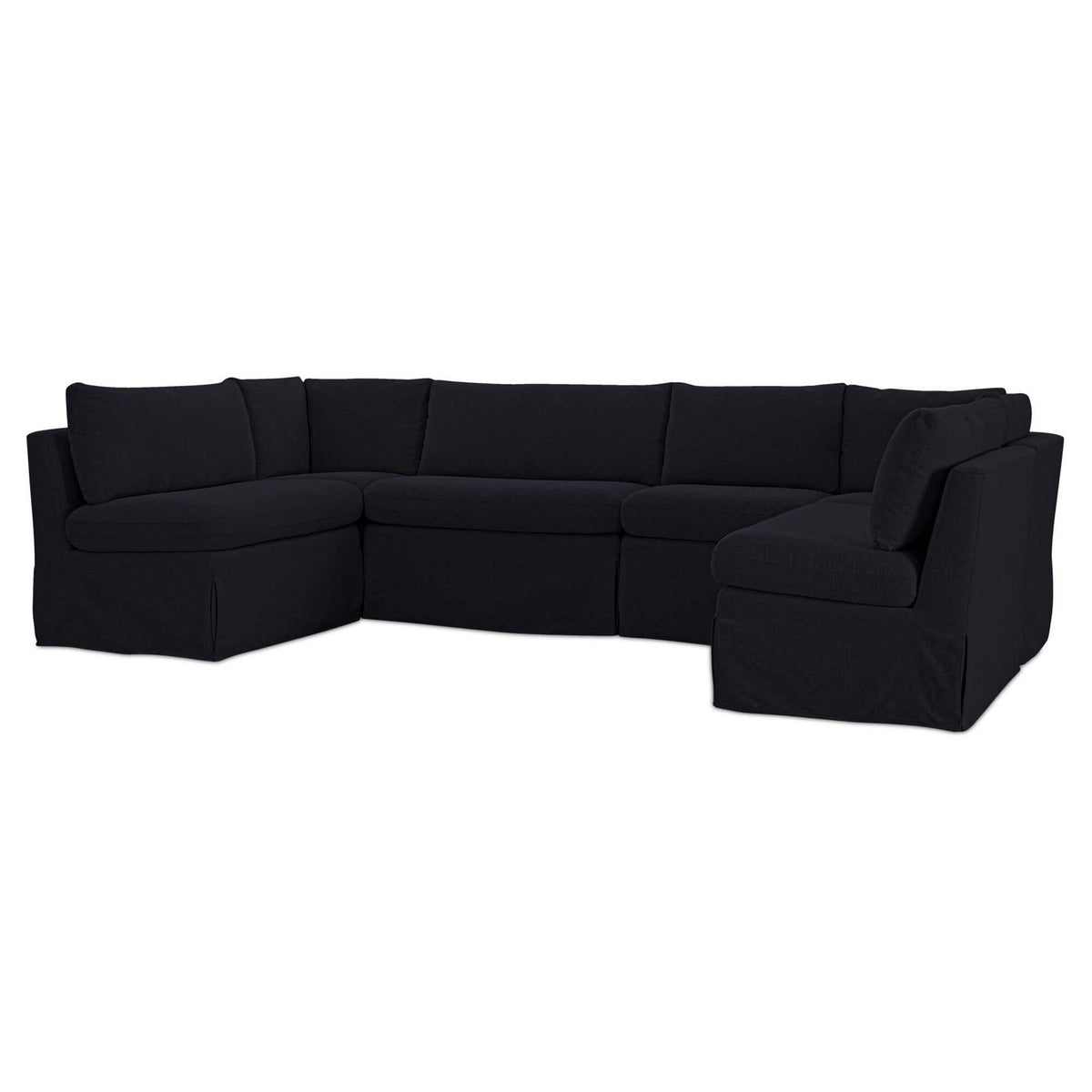Fiona Slipcover Dining Banquette U-Shape 121 Inch-19