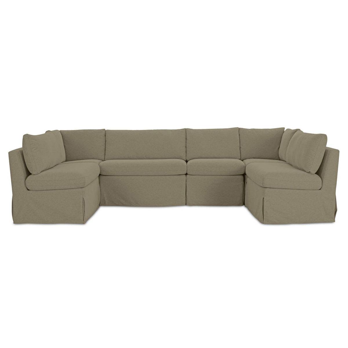 Fiona Slipcover Dining Banquette U-Shape 121 Inch-8