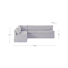 Fiona Slipcover Dining Banquette L-Shape 100.5 Inch-6