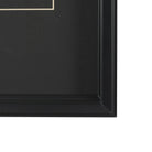 Fan Leaves Textured Framed Artwork-2