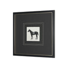 Equestrian Etching I Textured Framed Artwork-4