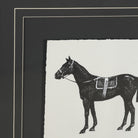 Equestrian Etching I Textured Framed Artwork-6