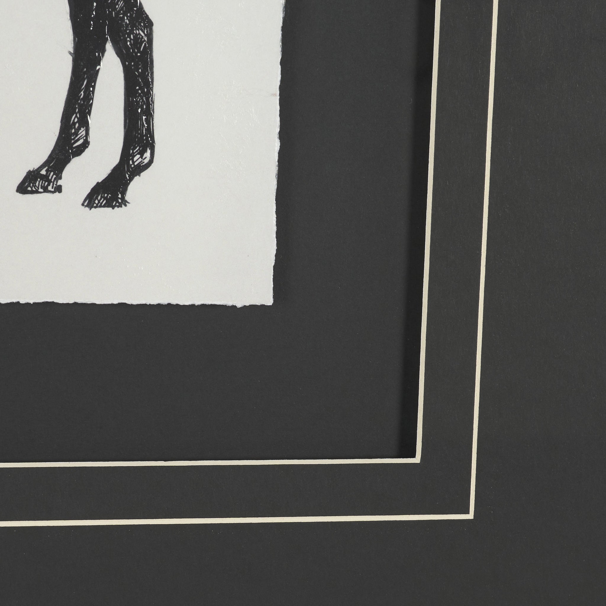 Equestrian Etching I Textured Framed Artwork-7