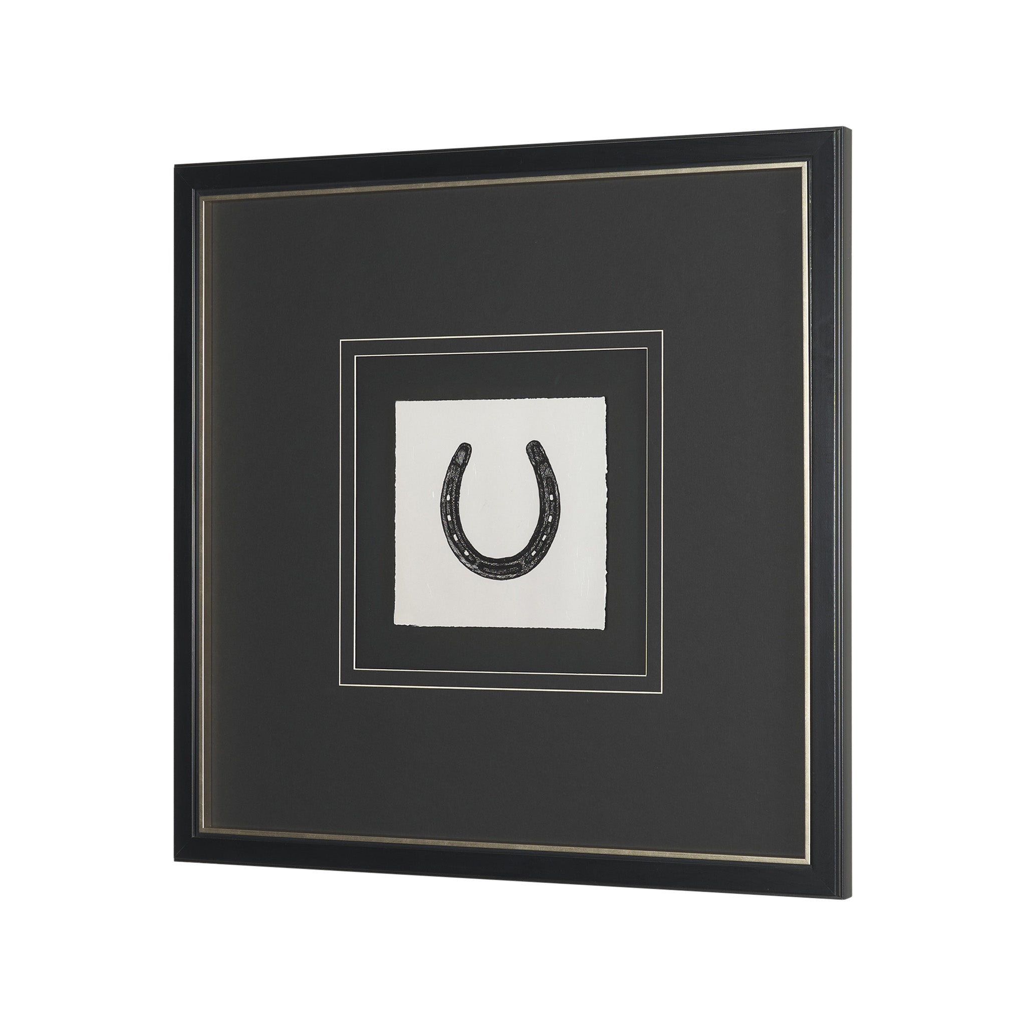 Equestrian Etching III Textured Framed Artwork-4