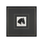 Equestrian Etching IV Textured Framed Artwork-1