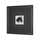 Equestrian Etching IV Textured Framed Artwork-4
