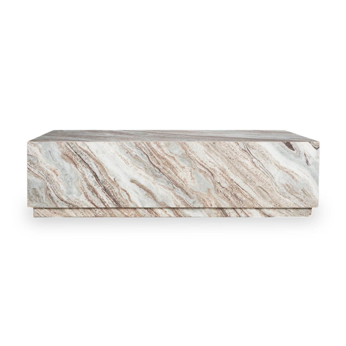 Elliott Rectangular Coffee Table in Solid Pink – Maison Roseaux
