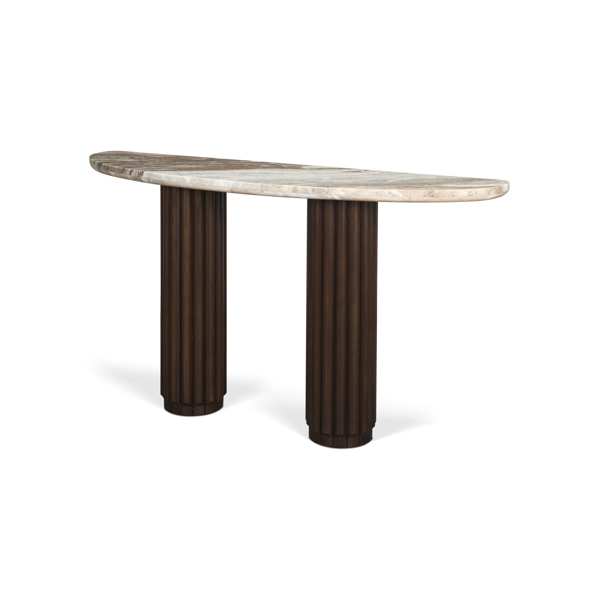 Marbrello Half Moon Top Console Table-3
