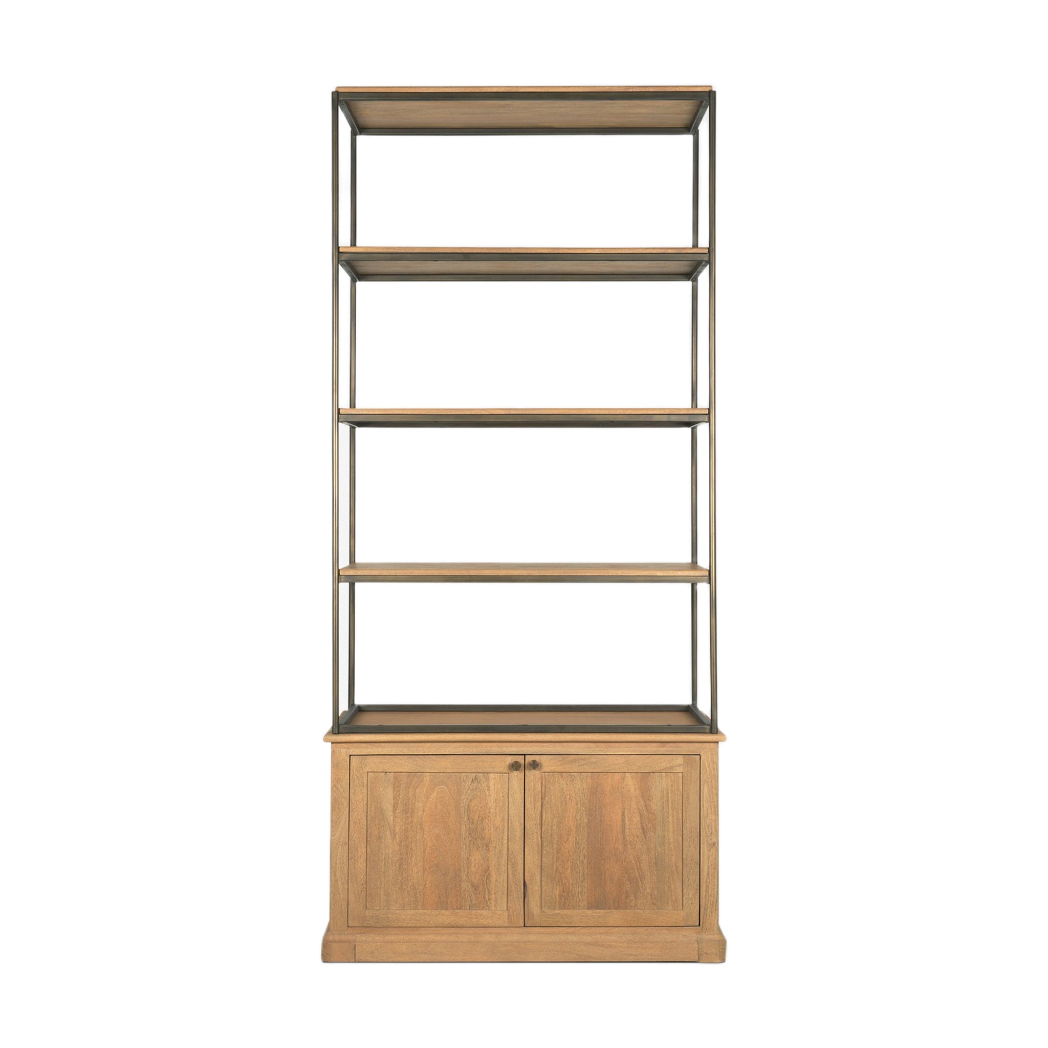 Baron 2-Door Open Shelving Unit-1