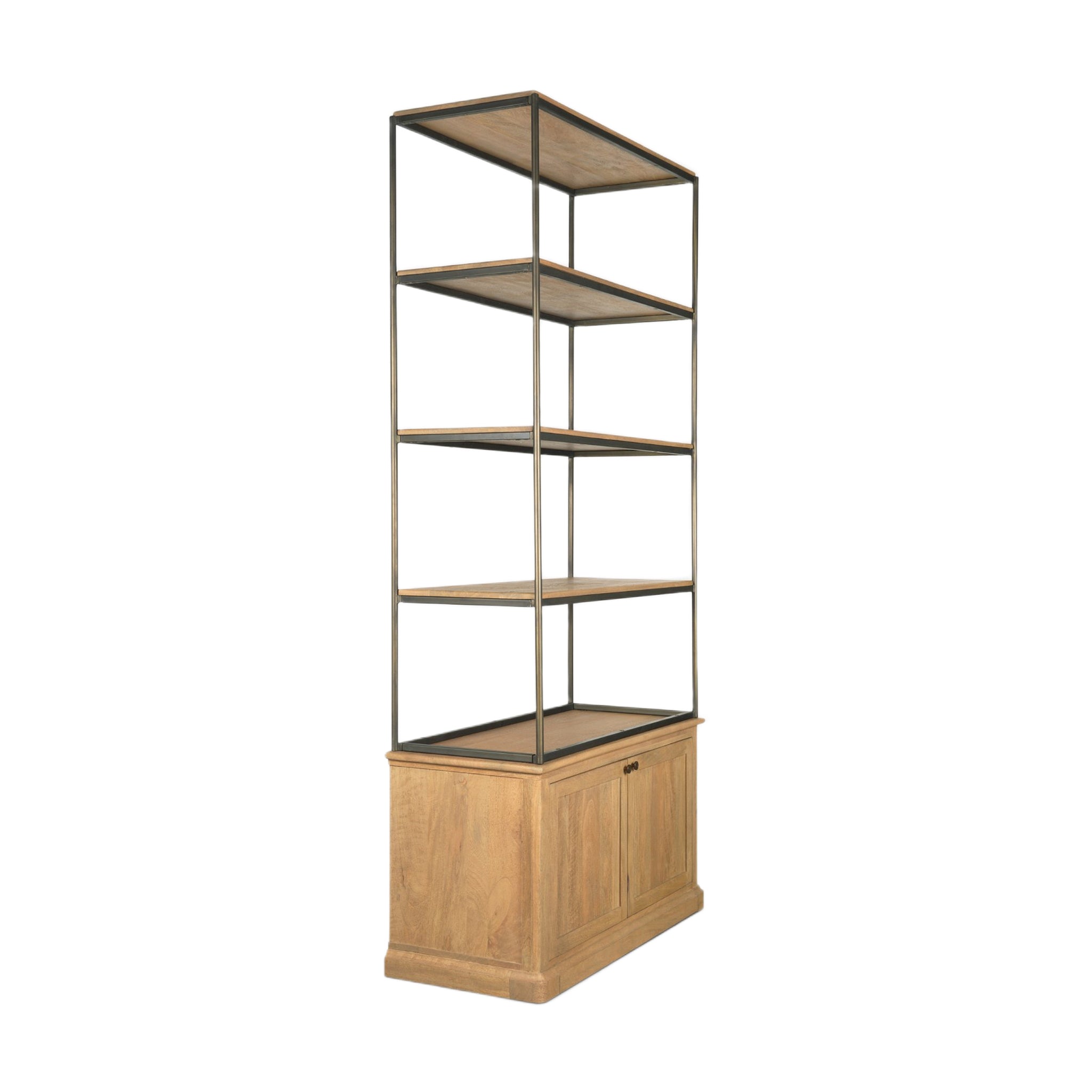 Baron 2-Door Open Shelving Unit-4