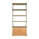 Baron 2-Door Open Shelving Unit-5
