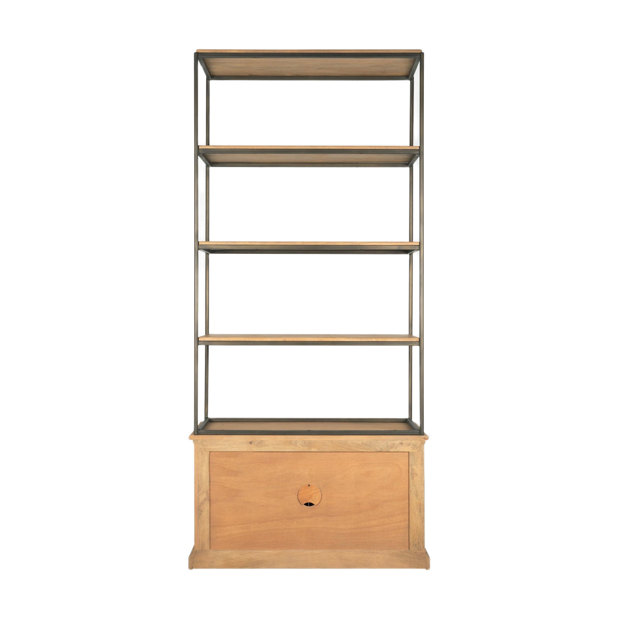 Baron 2-Door Open Shelving Unit-5