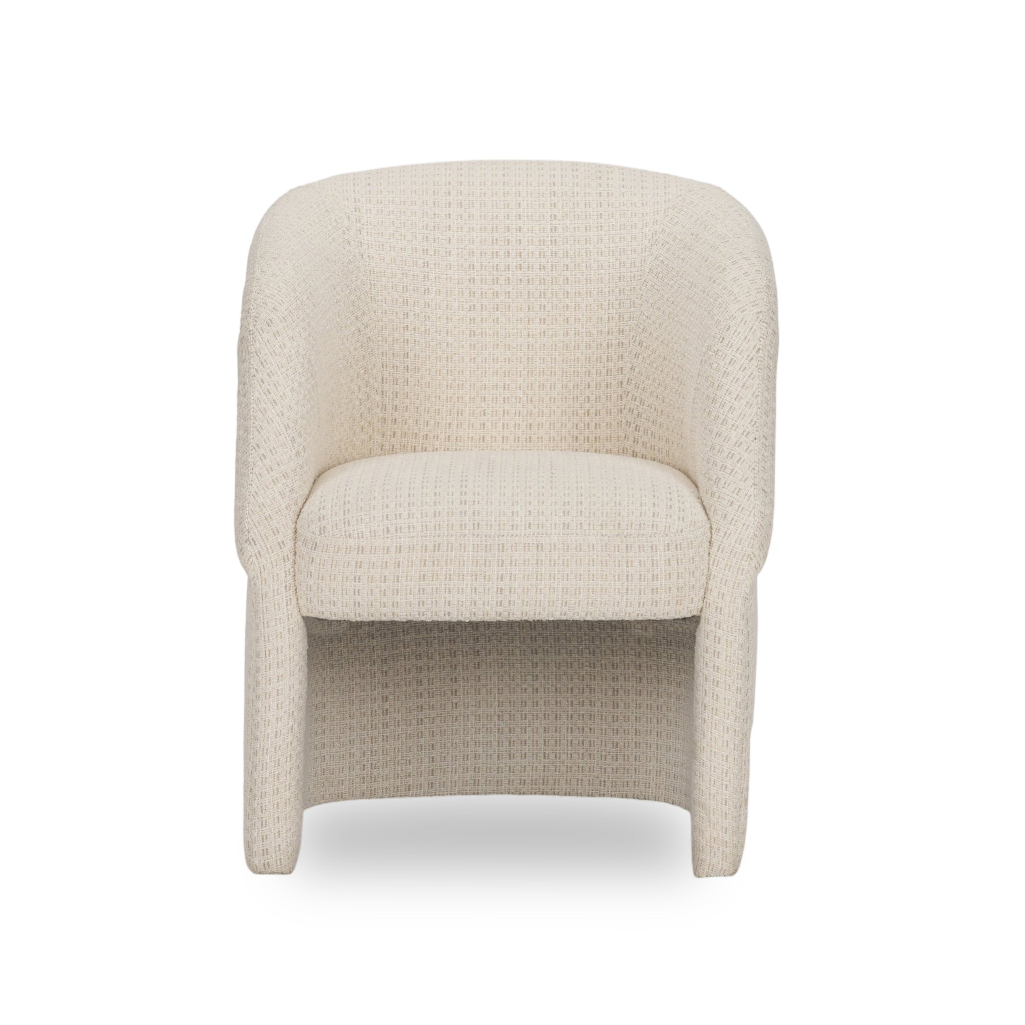 Curtis Half-Moon Base Dining Armchair-1