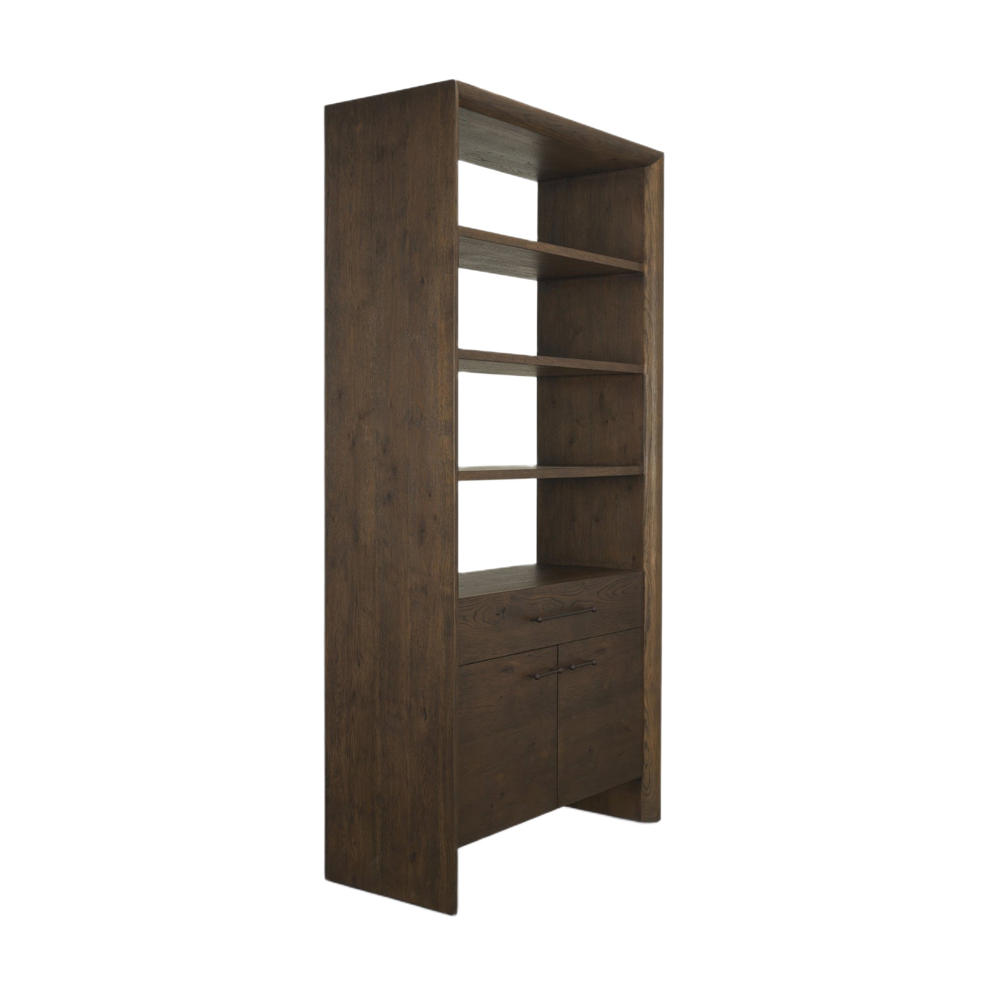 Belford 2-Door Open Shelving Unit-5