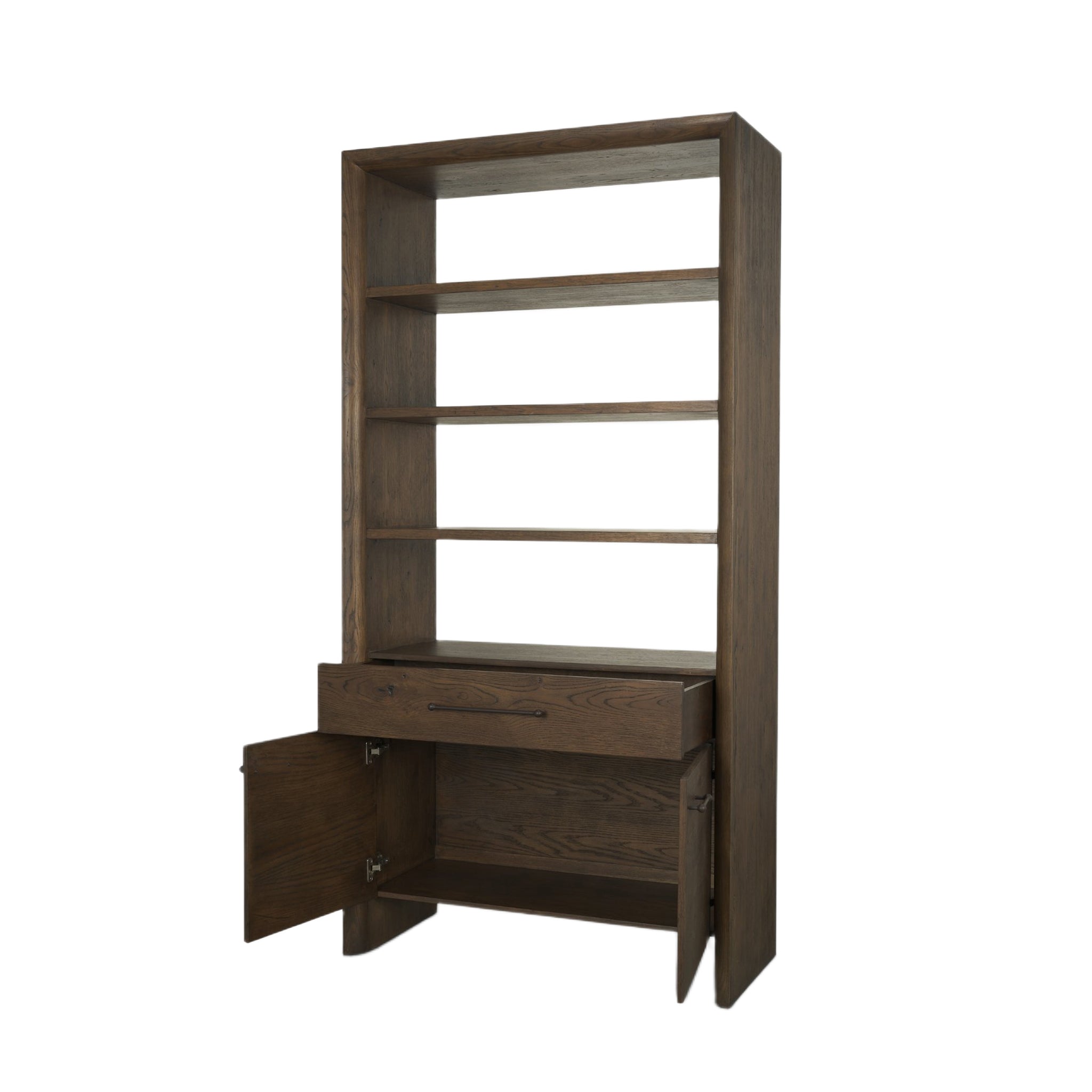 Belford 2-Door Open Shelving Unit-7