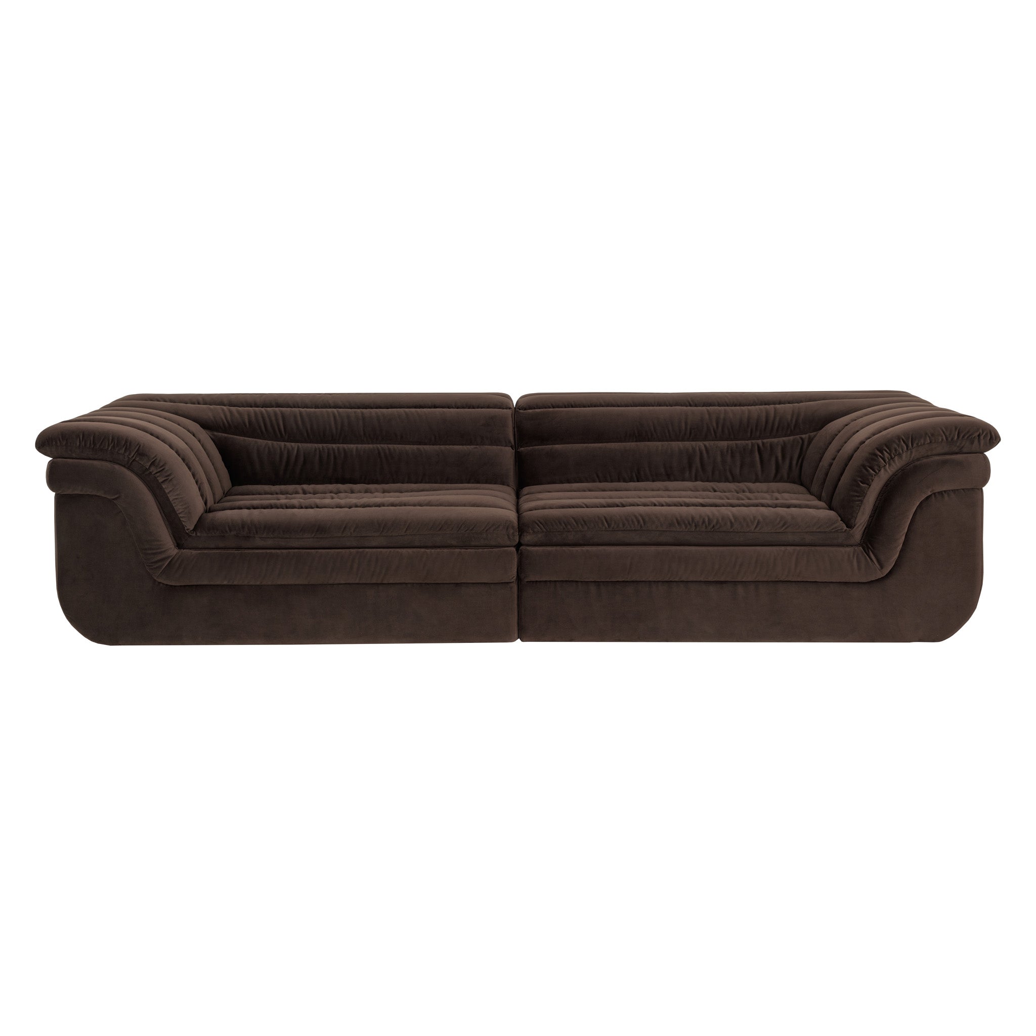 Low-slung and sculptural, the Bello Sofa is designed to make a statement