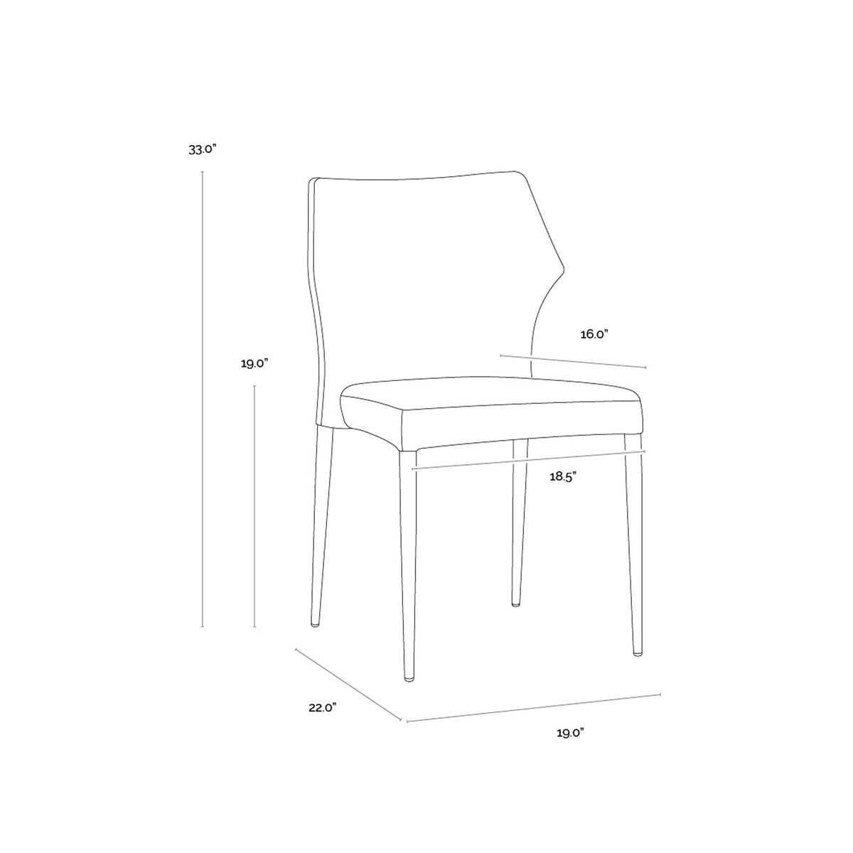 James Stackable Dining Chair -10