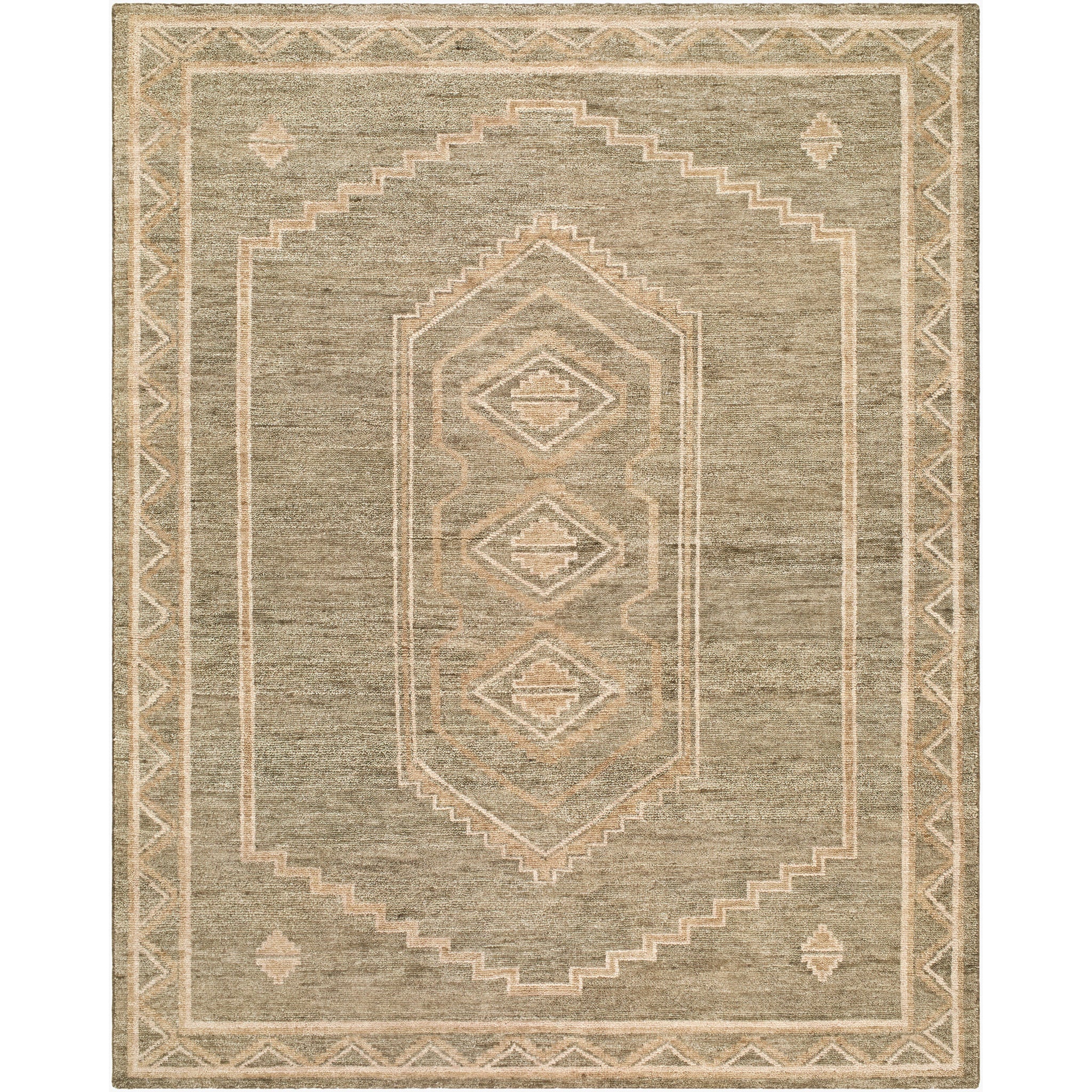 Alara Wool Rug in Sage-1