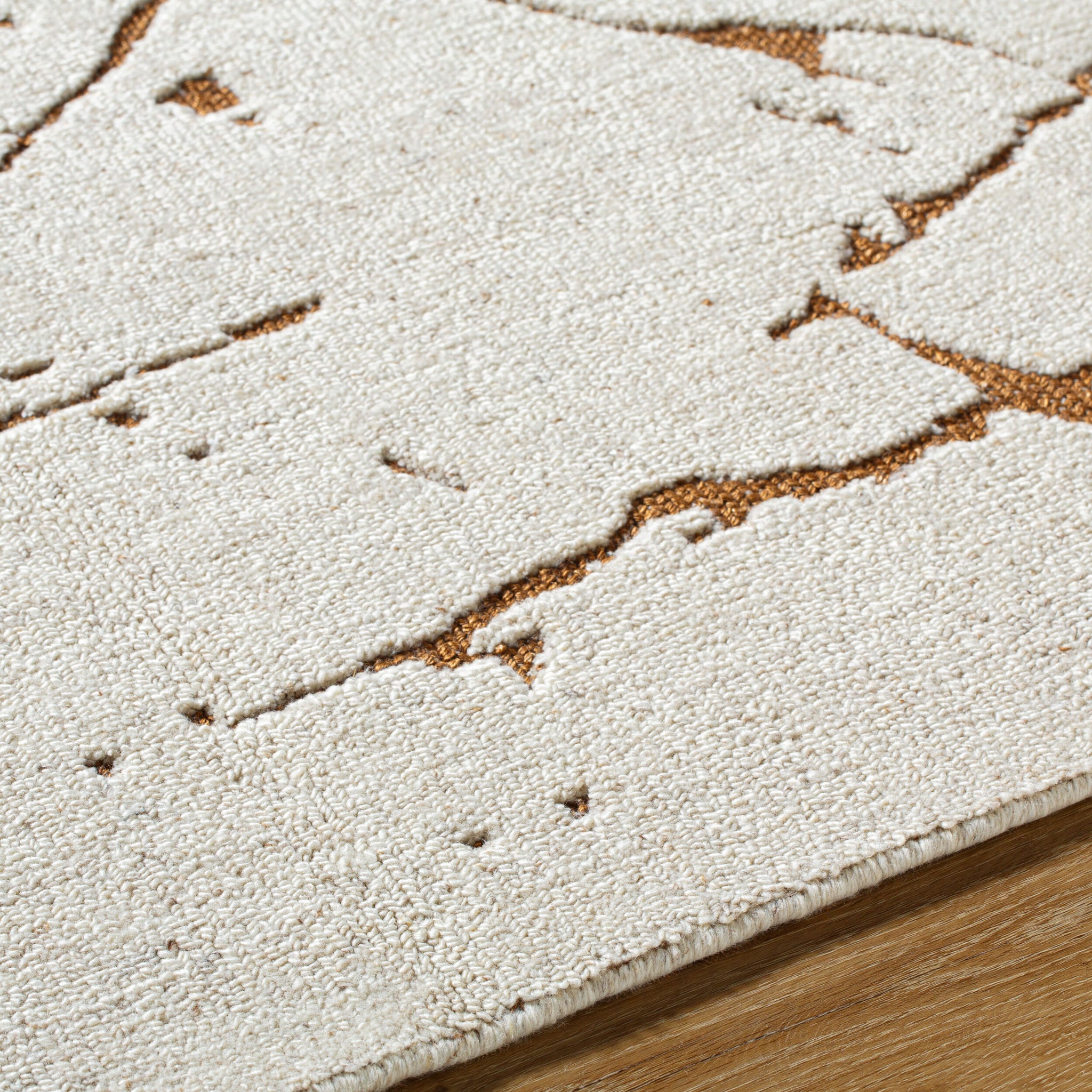 Arbora Wool Rug in Medium Brown-6