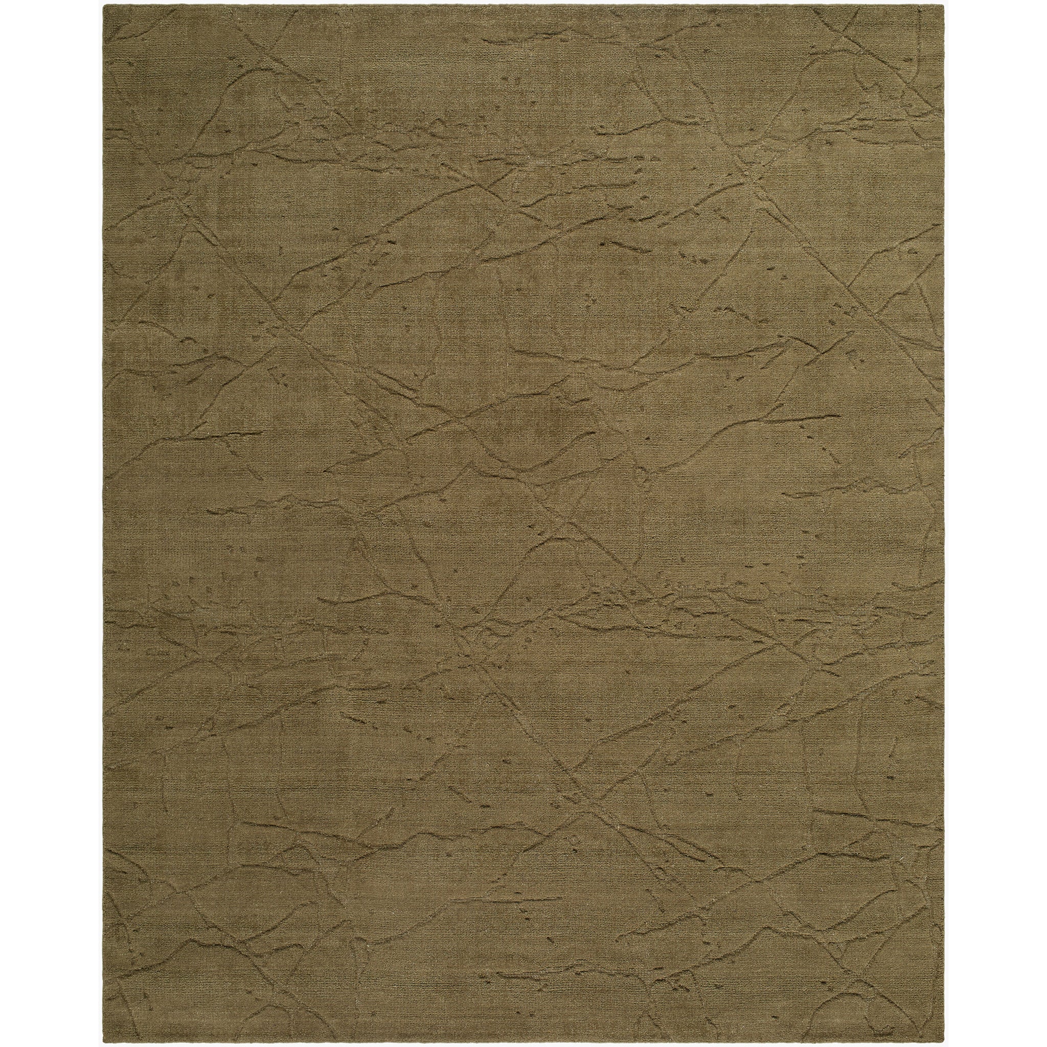 Arbora Wool Rug in Olive-1