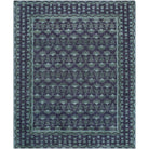 Azule Wool Rug in Forest Green-1