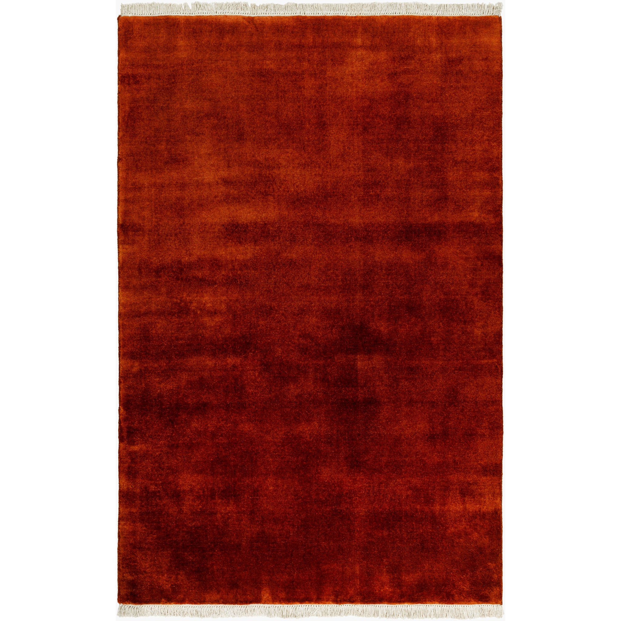 Evergreen Wool Rug in Burnt Sienna