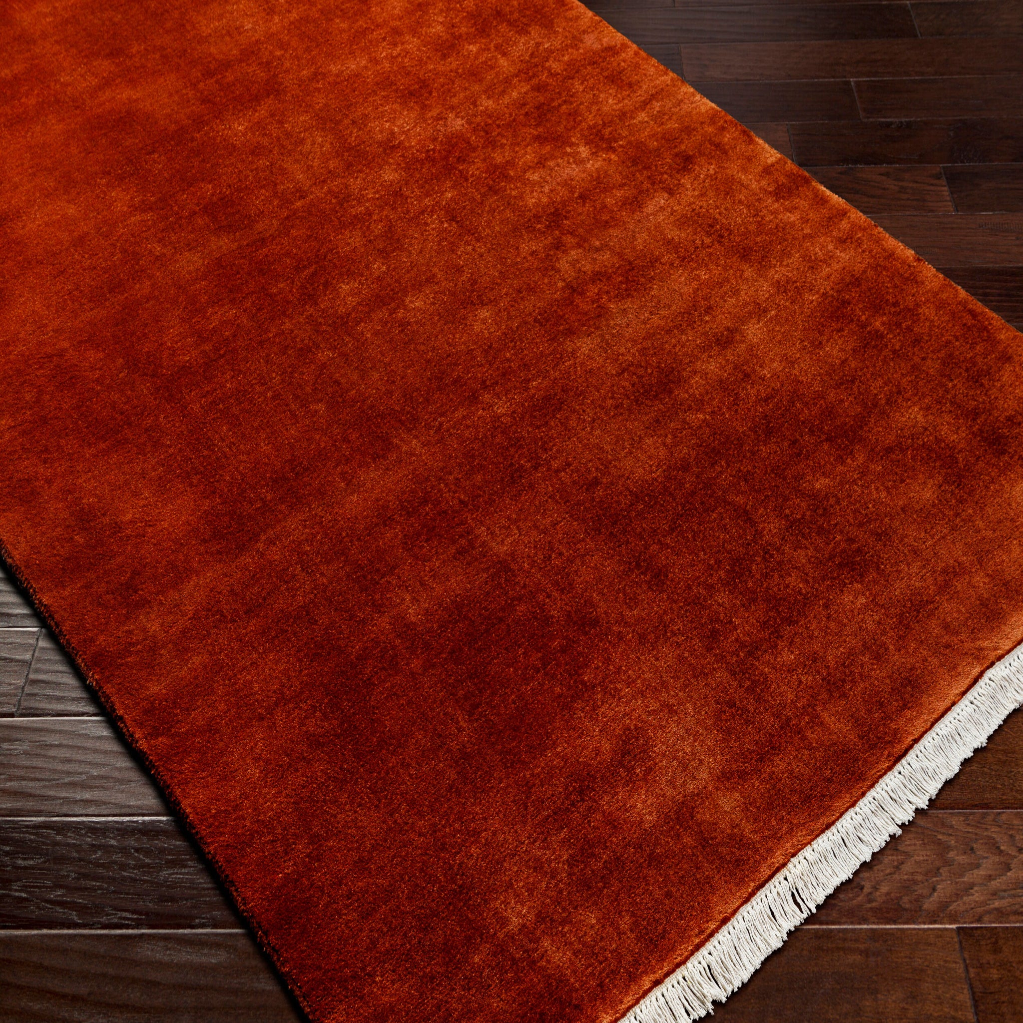 Evergreen Wool Rug in Burnt Sienna 7