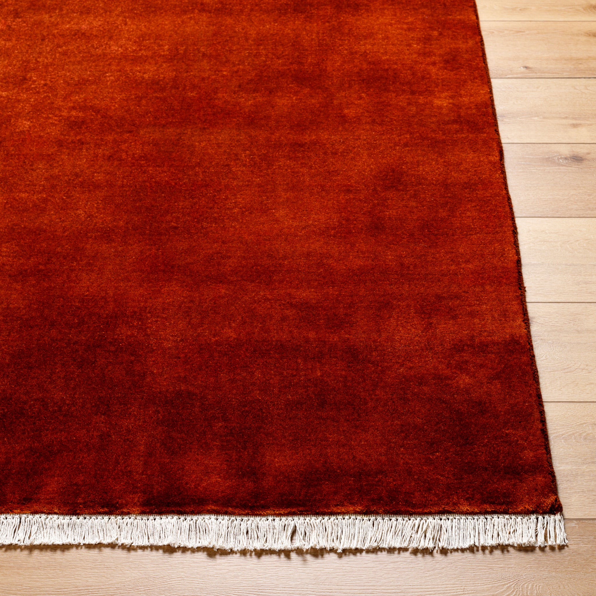Evergreen Wool Rug in Burnt Sienna 4