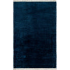 Evergreen Wool Rug in Dark Blue