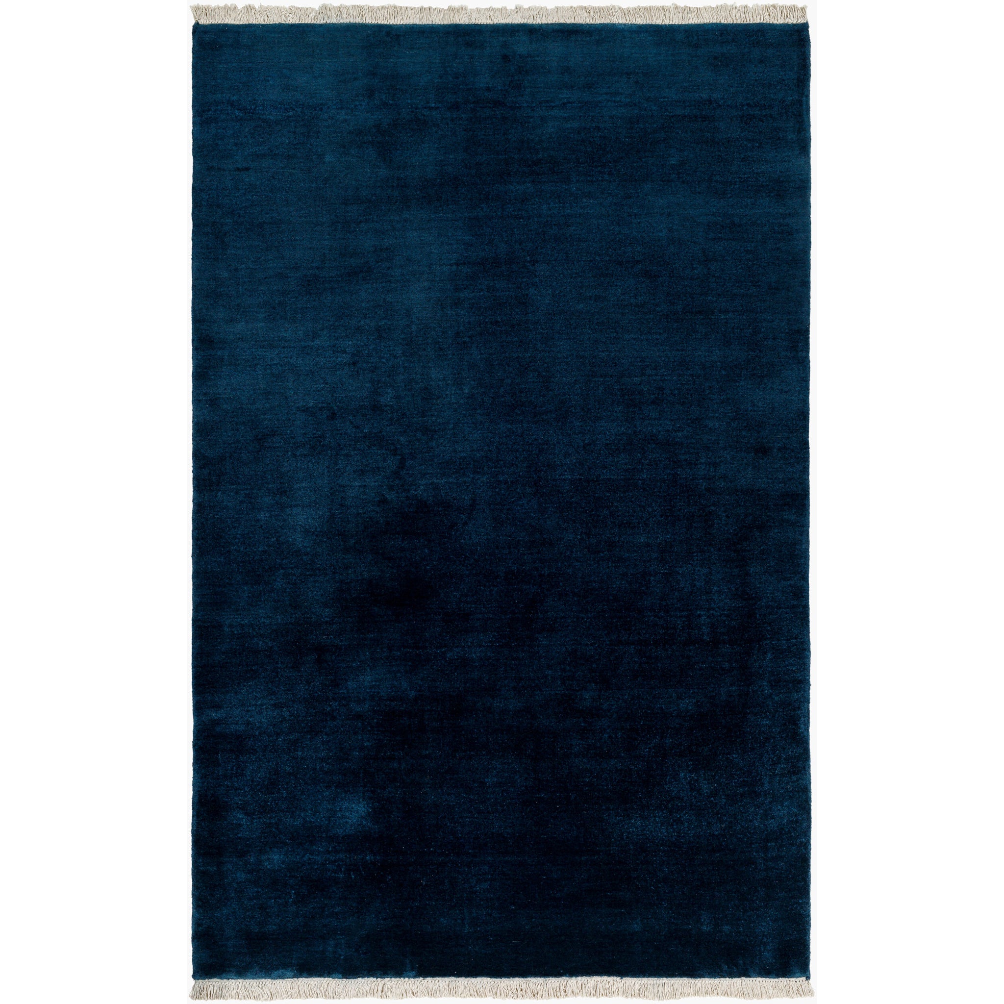 Evergreen Wool Rug in Dark Blue