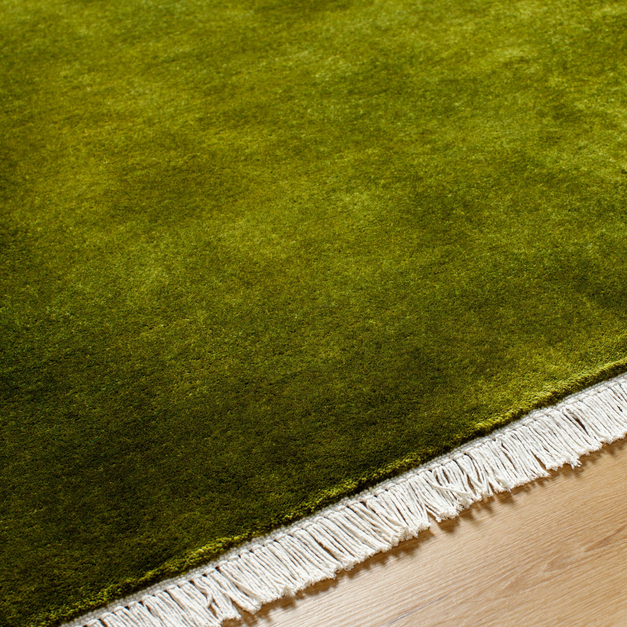 Evergreen Wool Rug in Olive 7