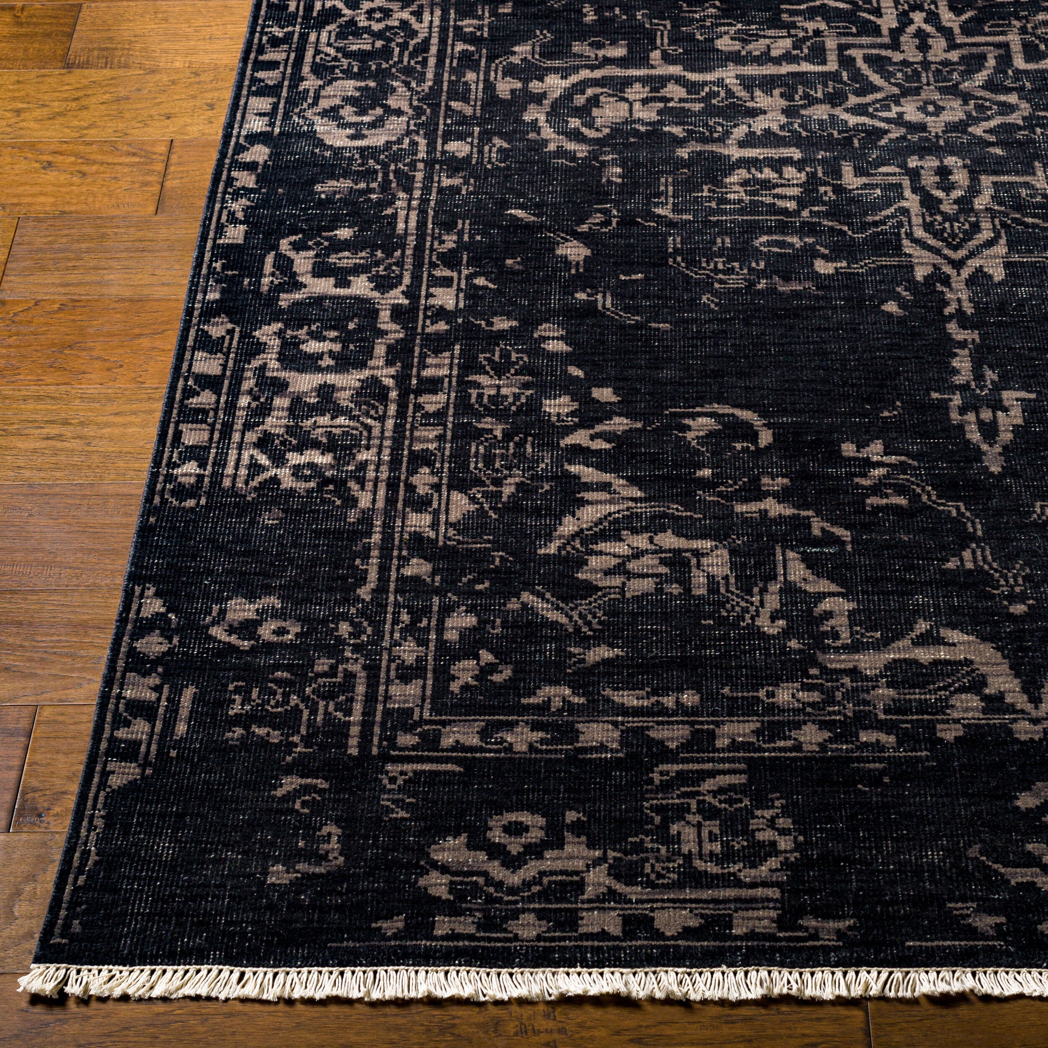 Festival Wool Rug in Black-4