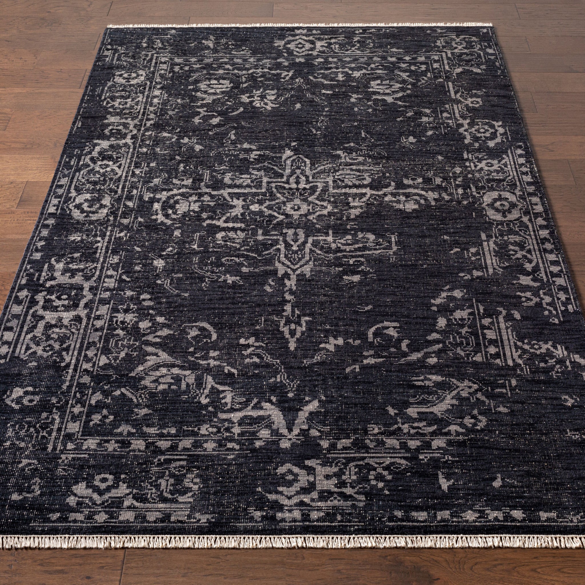 Festival Wool Rug in Black-5
