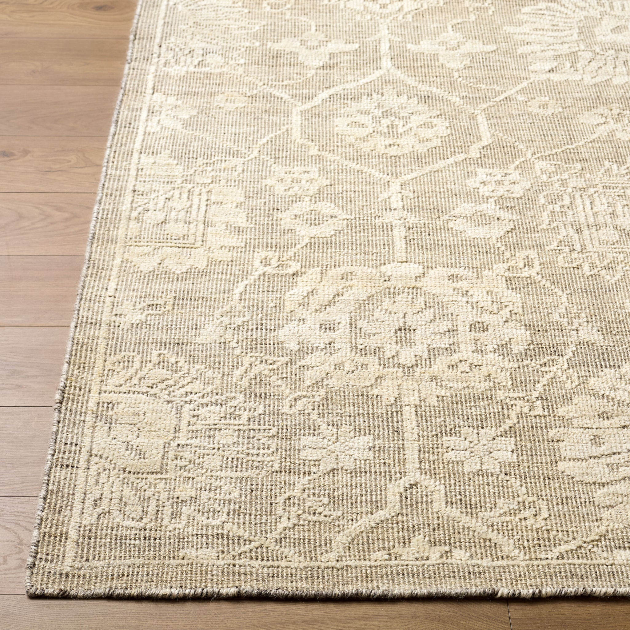 Iowa Wool Rug in Sandstone-2