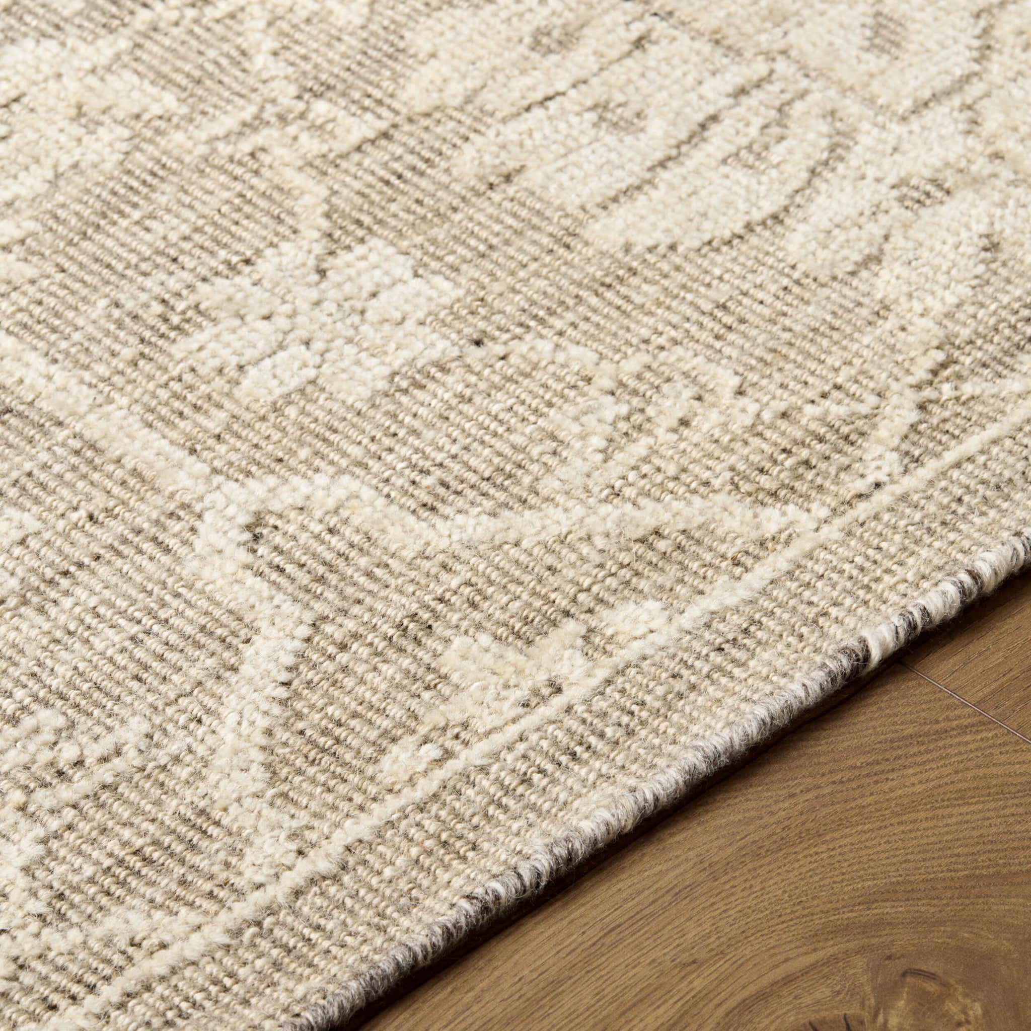 Iowa Wool Rug in Sandstone-4
