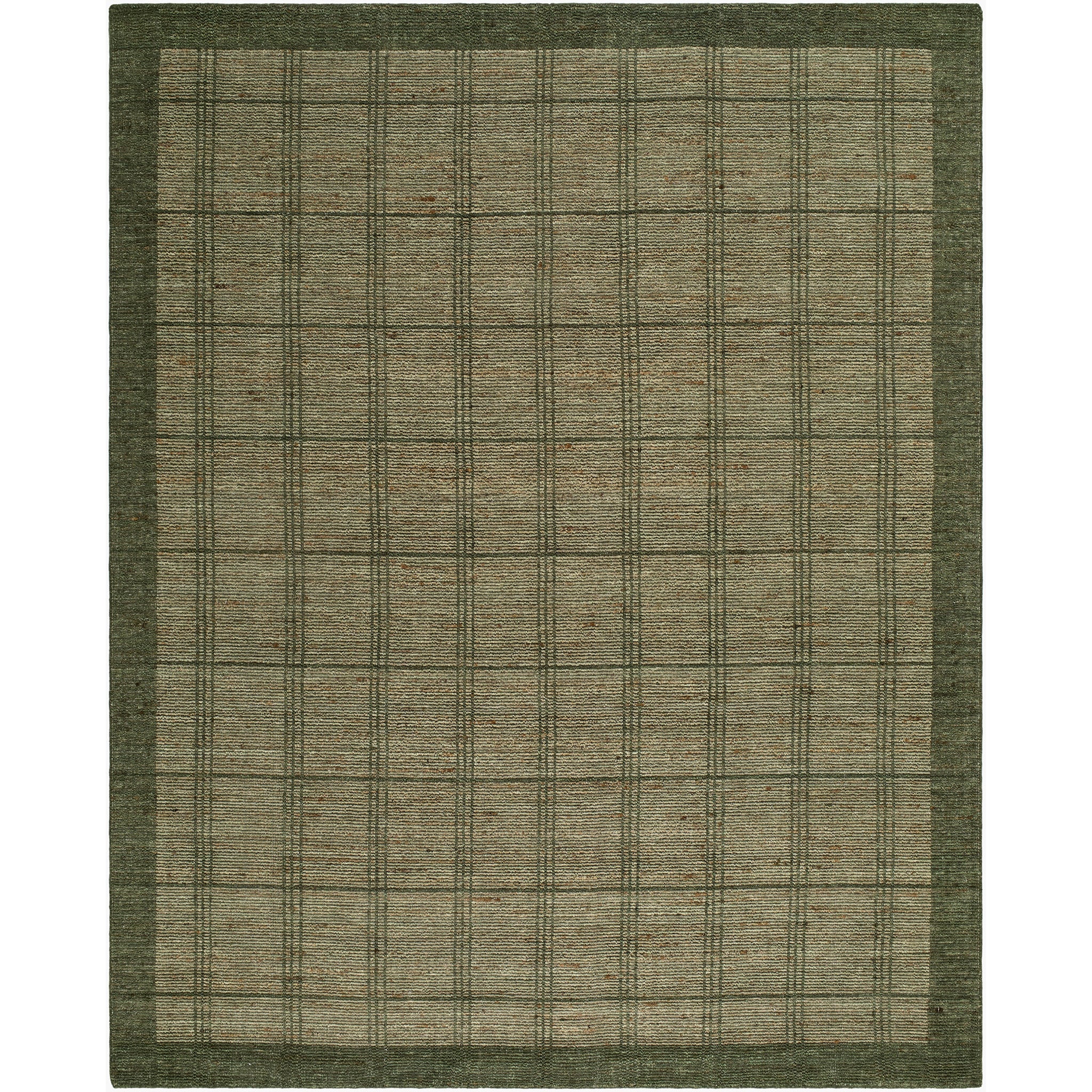 Munchen Wool Rug in Olive Green-1