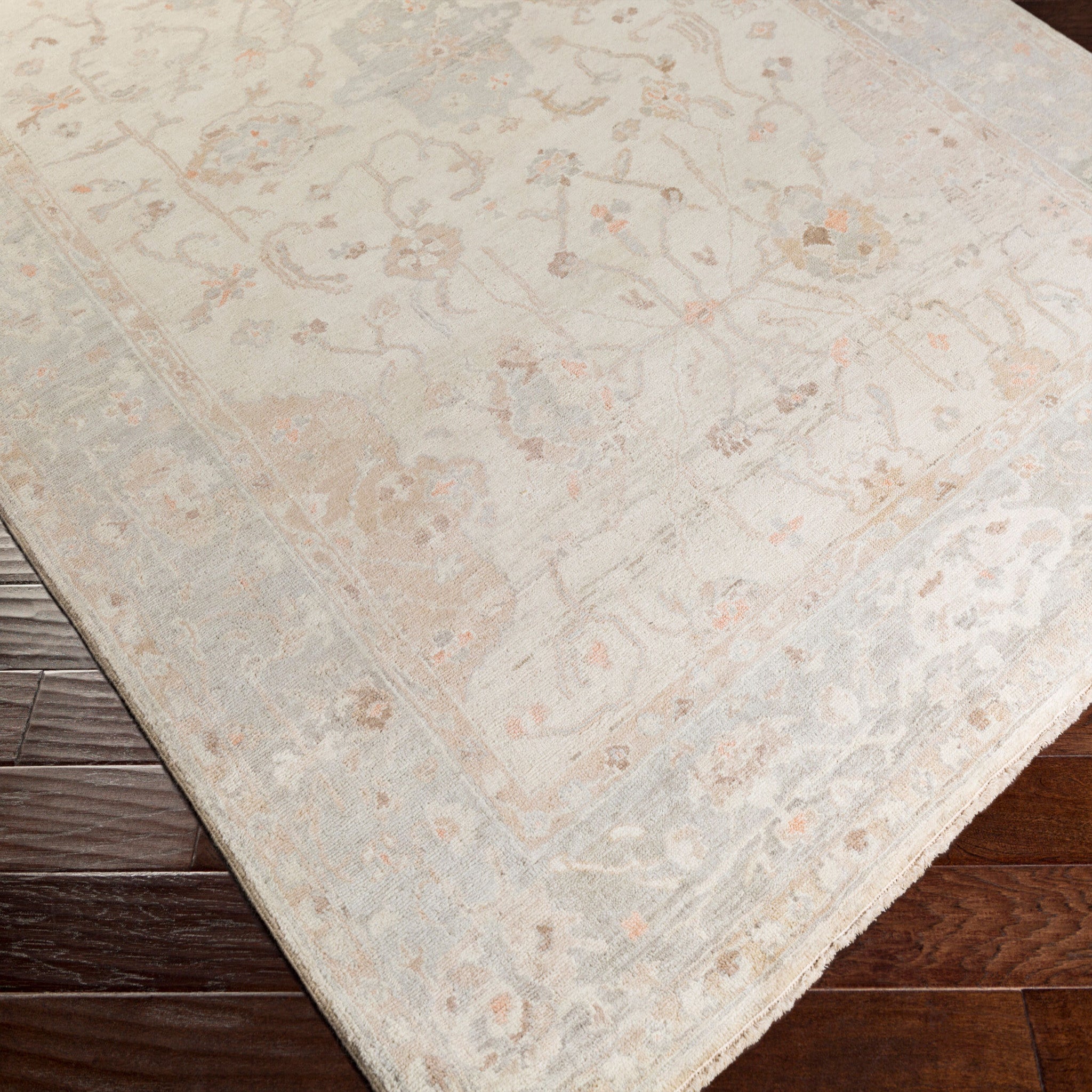 Normandy Wool Rug in Light Gray-4