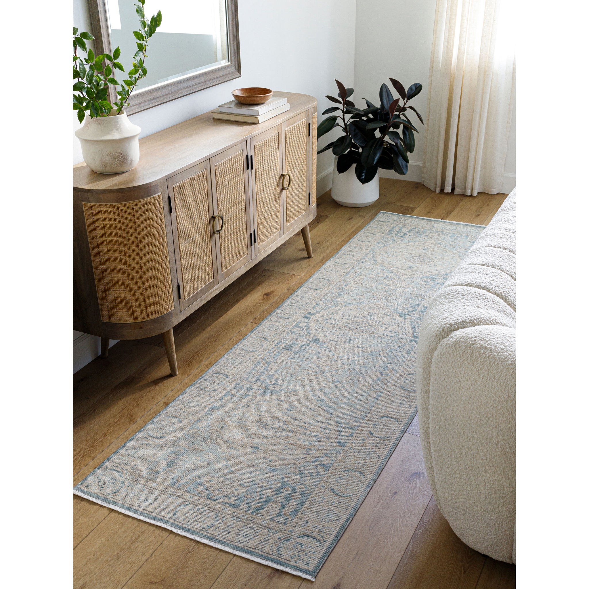 Once Upon a Time Wool Rug in Light Gray-2