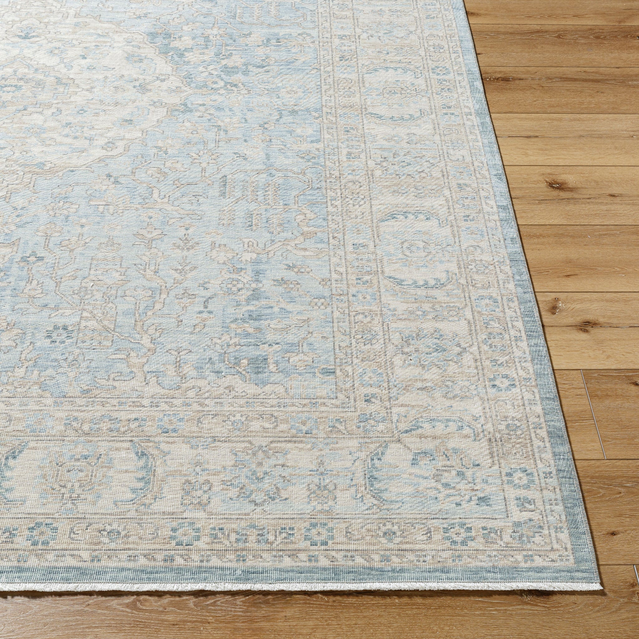 Once Upon a Time Wool Rug in Light Gray-5