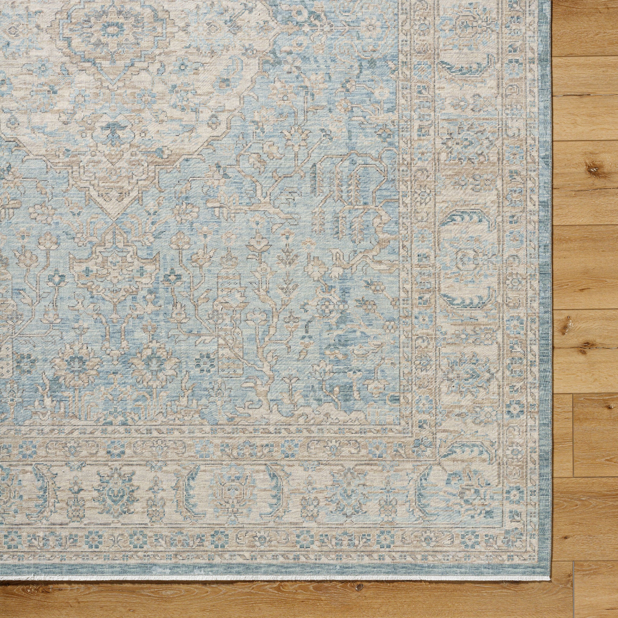 Once Upon a Time Wool Rug in Light Gray-6