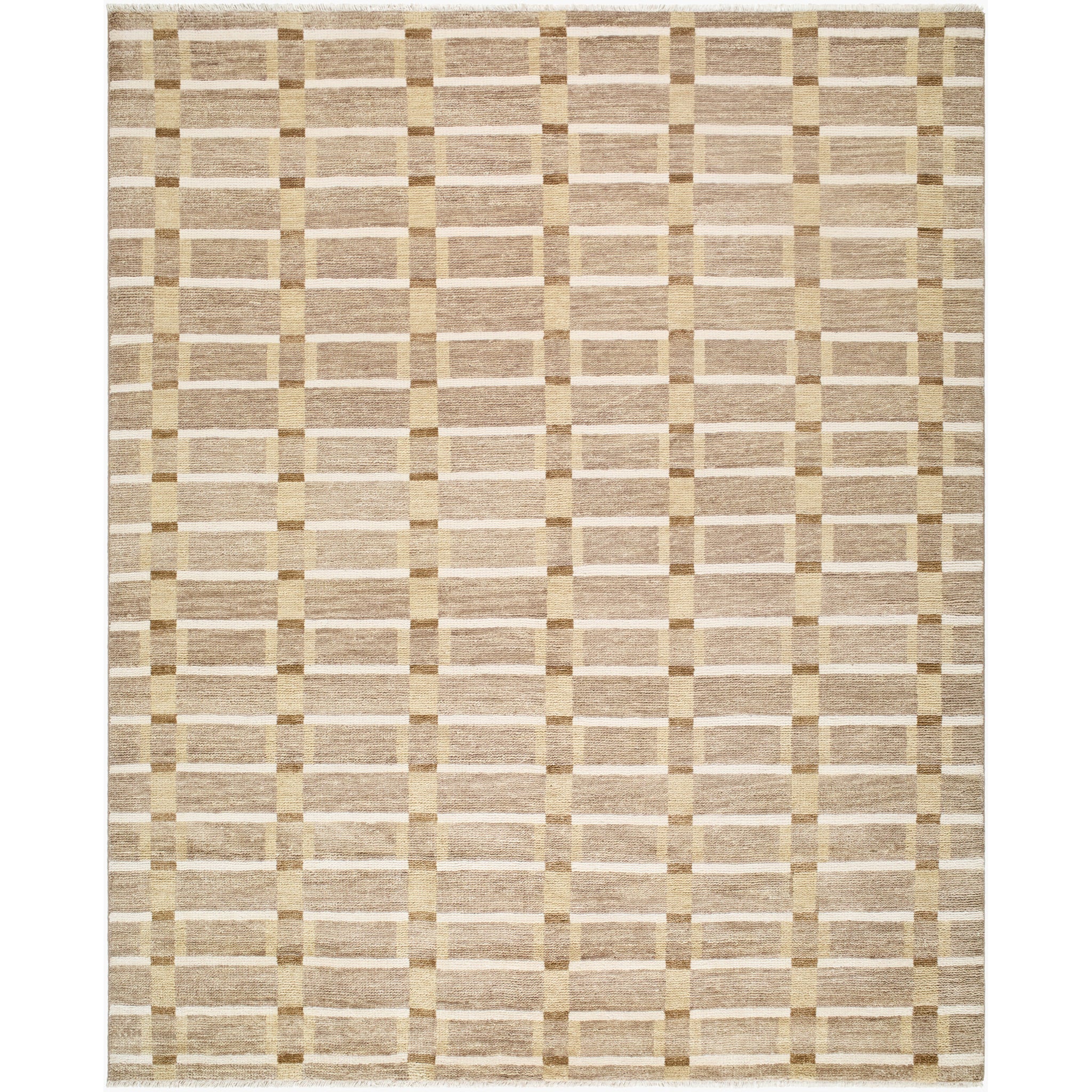 Riviera Wool Rug in Light Brown-1