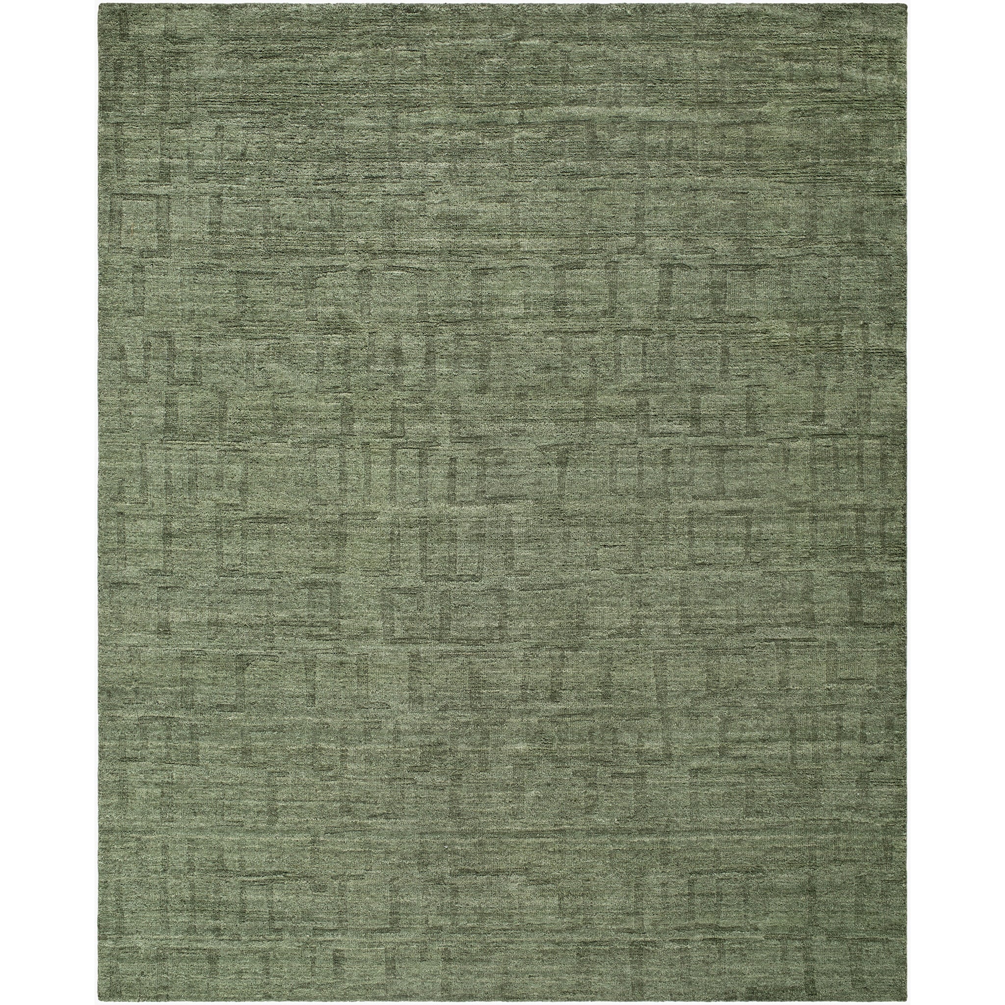 Shimla Wool Rug in Olive Green-1
