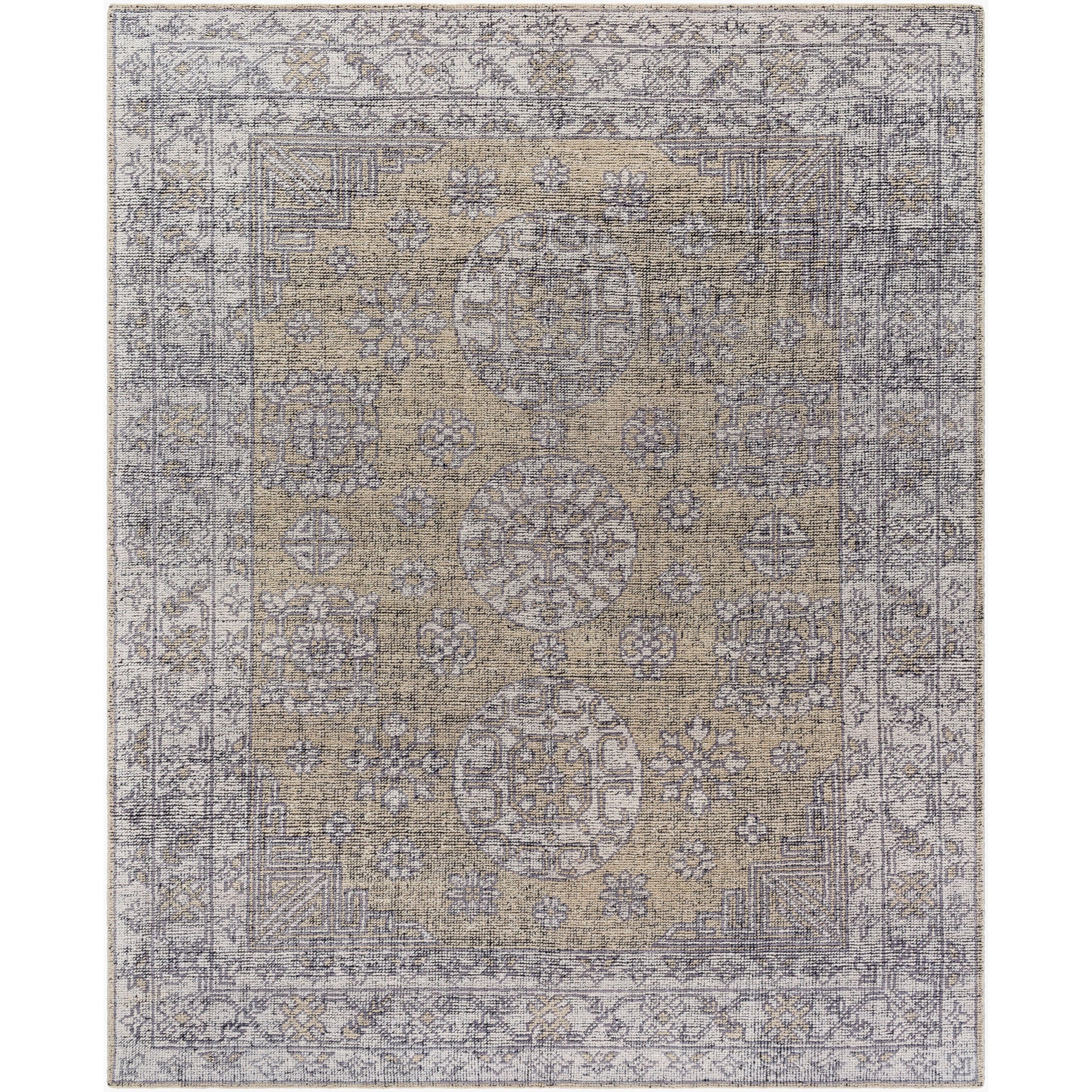 Tulu Wool Rug in Tan-1