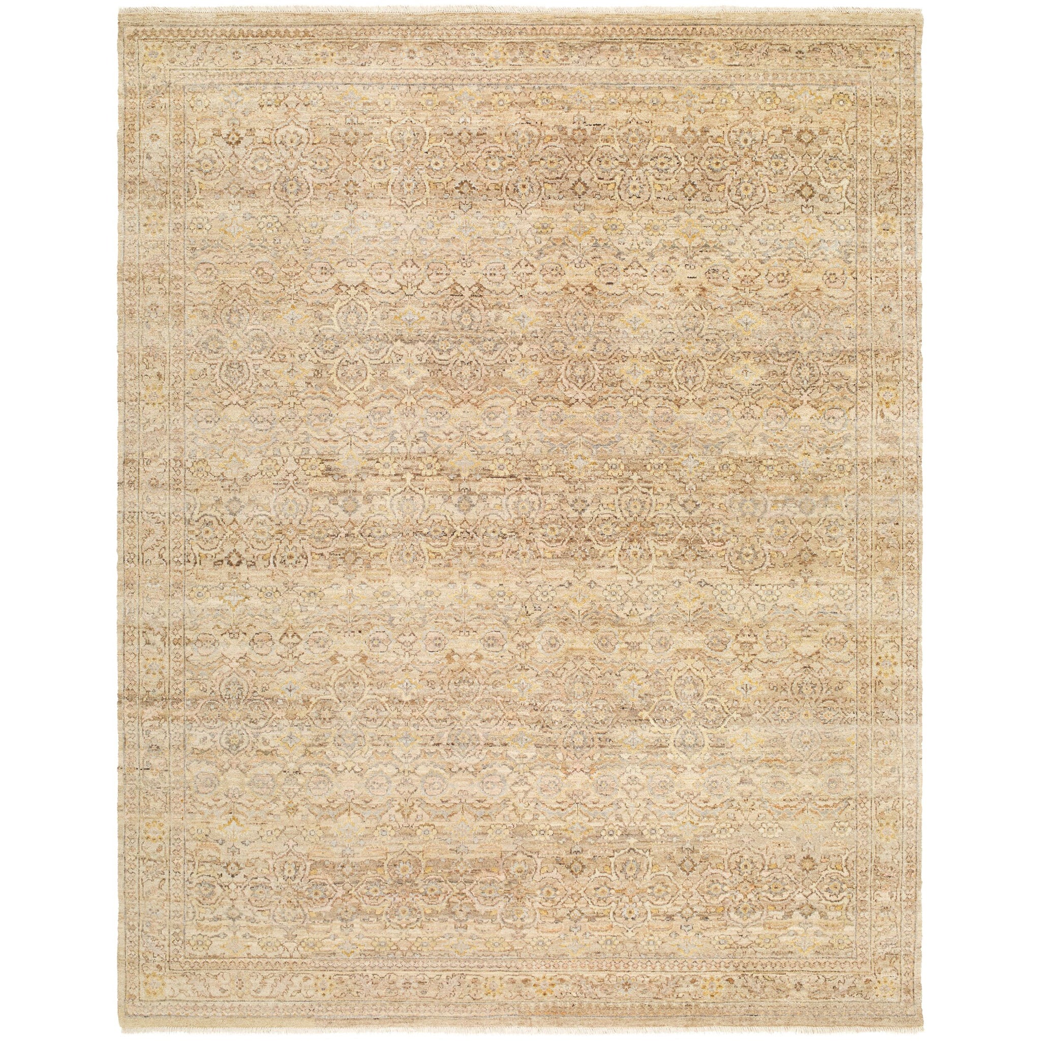 Zeenat Wool Rug in Wheat-1