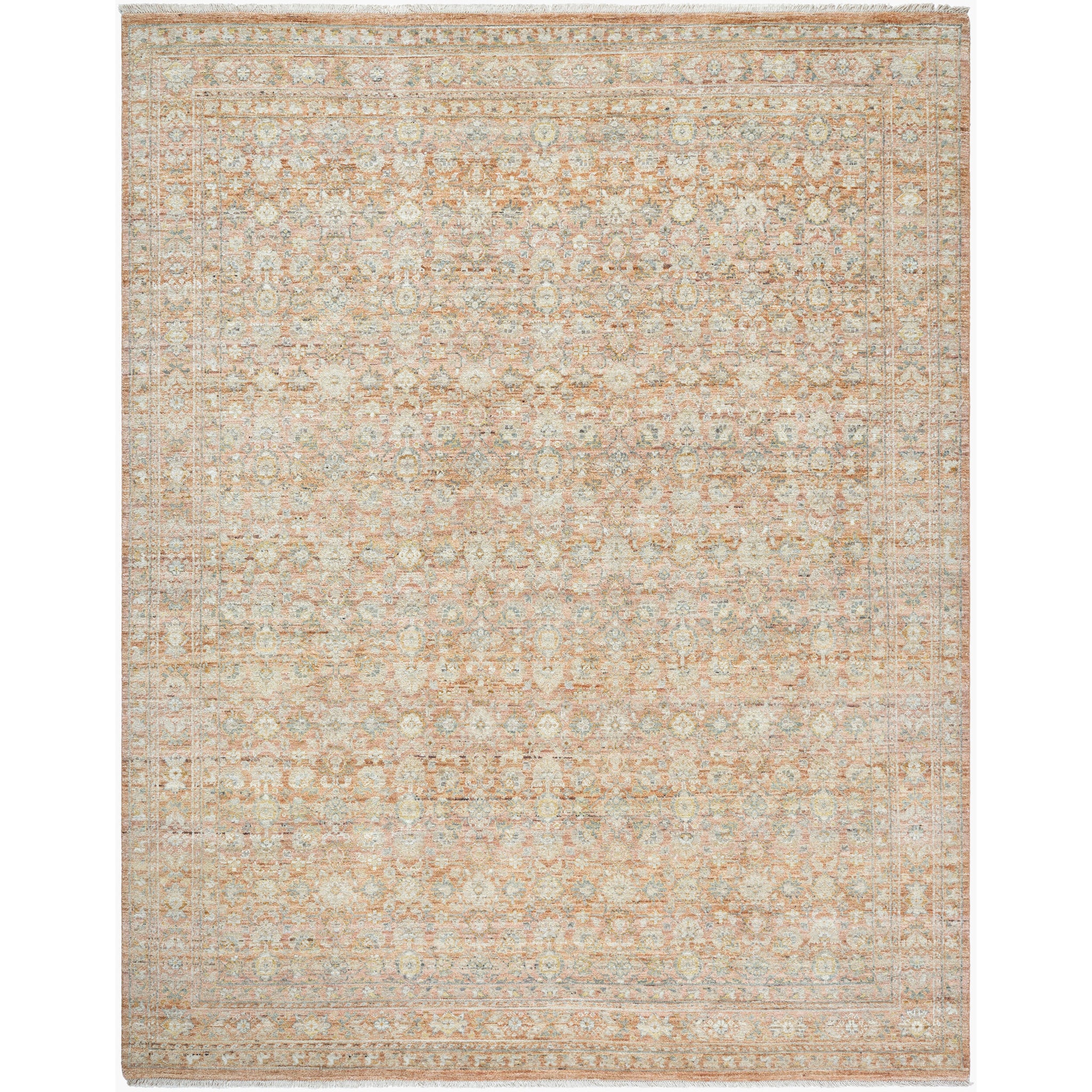 Zeenat Wool Rug in Burnt Sienna-1