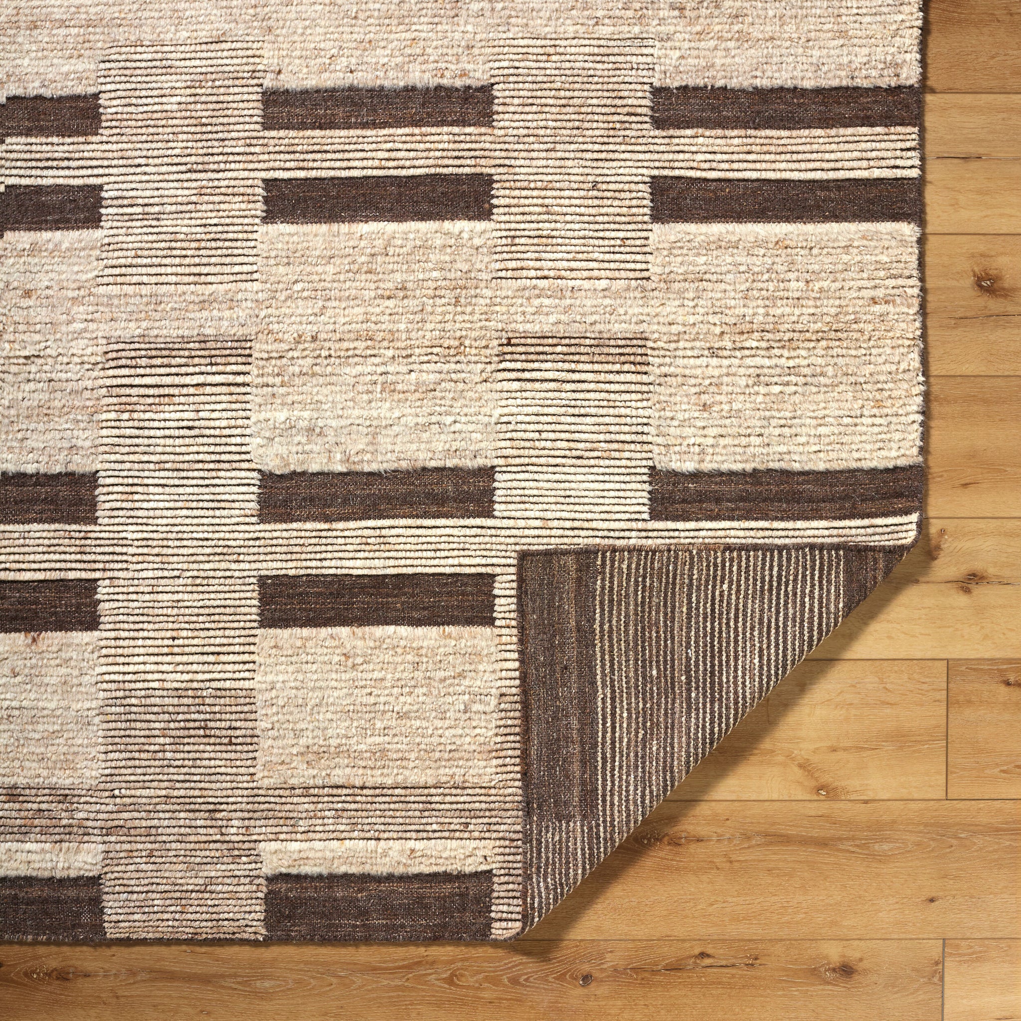 Folklore Wool Rug in Taupe-4