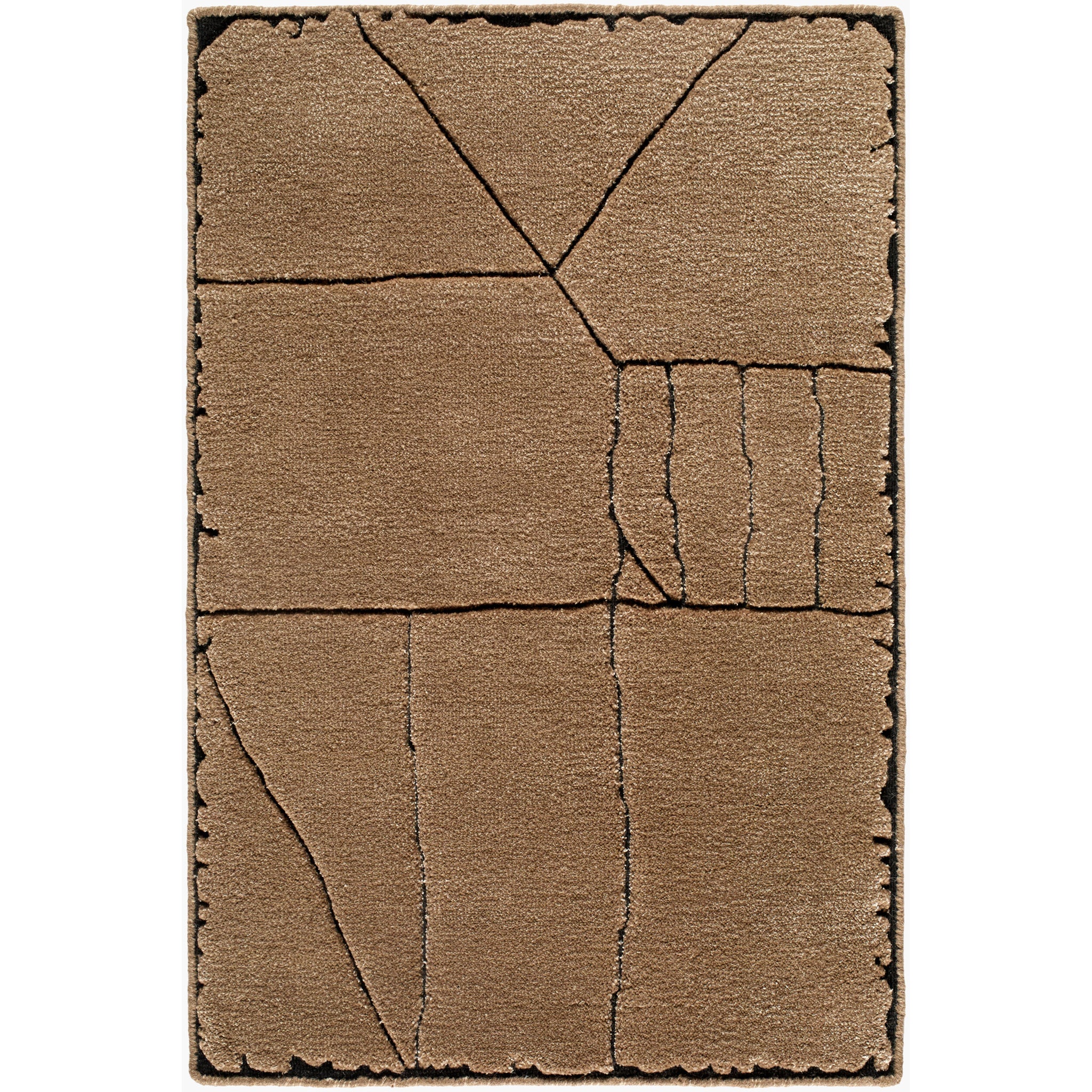 Prive Wool Rug in Charcoal-1