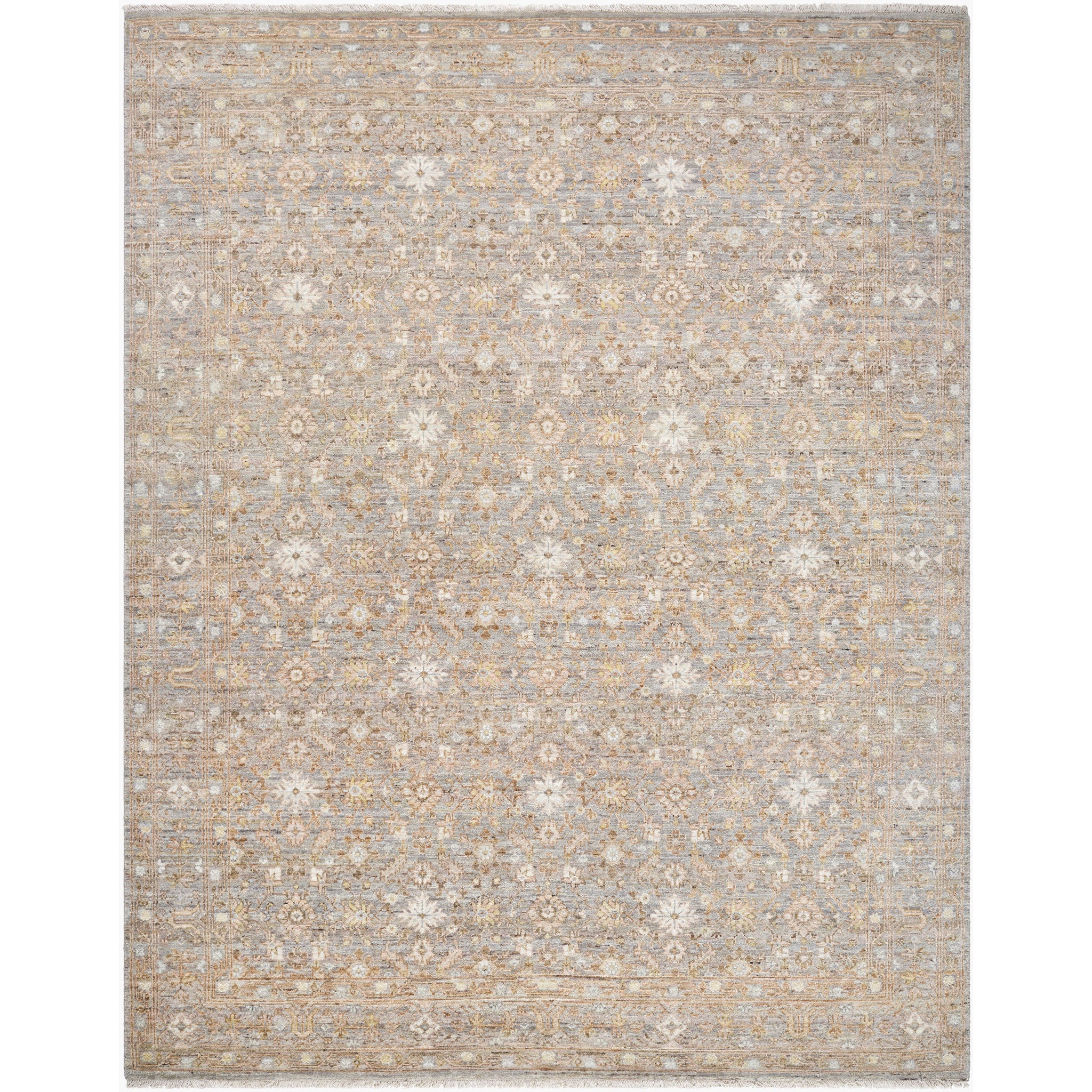 Zeenat Wool Rug in Ivory-1