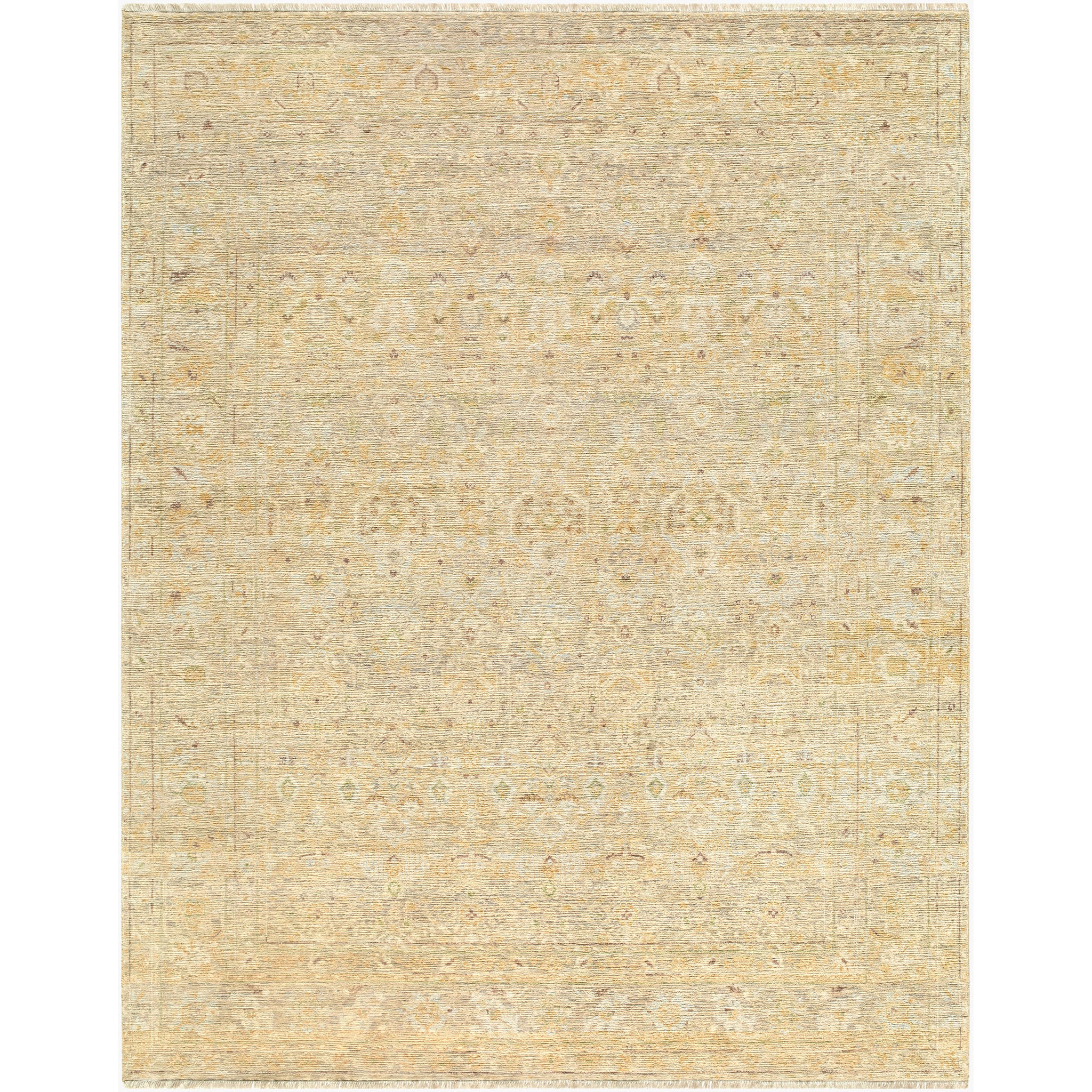Zeenat Wool Rug in Beige-1