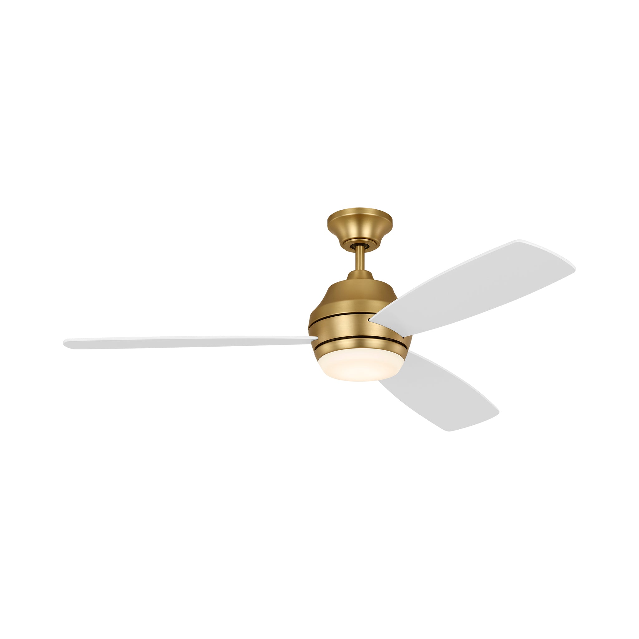 Ikon 52" LED Dimmable Ceiling Fan in Burnished Brass-1